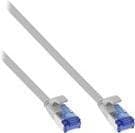 InLine® patch kabel fladt, U/FTP, Cat.6A, TPE halogenfri, grå, 15m