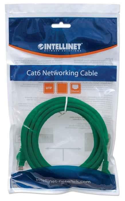 Intellinet IC Intracom Manhattan patchkabel Patchkabel Cat6 UTP grøn 0,5 m