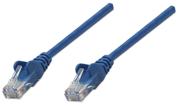 Intellinet - Patch-kabel - RJ-45 (M) til RJ-45 (M) - 1,5 m - UTP - CAT 5e - uden krog - Blå (338400)