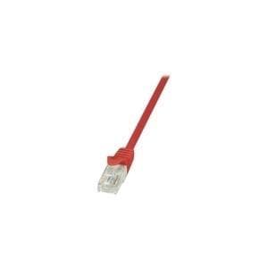Logilink - Patchkabel - RJ-45 (M) til RJ-45 (M) - 50 cm - UTP - CAT 5e - Rød (CP1024U)