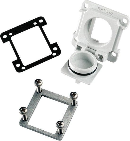 Telegärtner STX V6 flangevariant 6 J00029A0040 lysegrå J00029A0040 1 stk (J00029A0040)