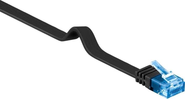 Wentronic CAT6A netværkskabel - RJ45 - Sort - 15 m