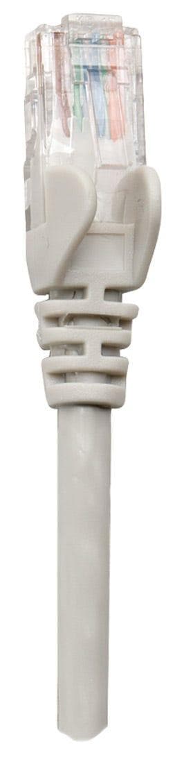 Intellinet - Patch-ledning - RJ-45 (M) til RJ-45 (M) - 25 cm - UTP - CAT 5e - støbt, uden krog - Grå (737302)