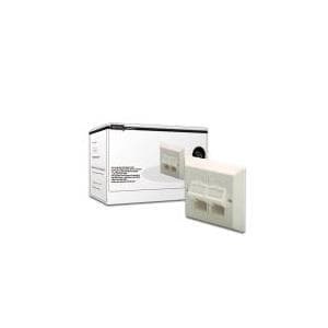 DIGITUS Professional DN-93805 - vægplade - hvid, RAL 9010 - 2 porte (DN-93805) Hvid