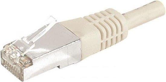 Patchkabel F/UTP, CAT.6a, grå, 7,5 m Til 10 Gigabit/s, med særlig smal knækbeskyttelse (859508)