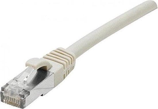 patchkabel kat. 6A, U/UTP, kobber, grå, 10,0 m PoE-klar patchledning med låsebeskyttelse (859455)