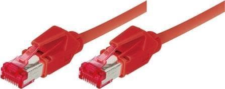 Industriell patchkabel S/FTP, PiMF, CAT.6A EIA/TIA, Klass EA, röd, 3,0 m