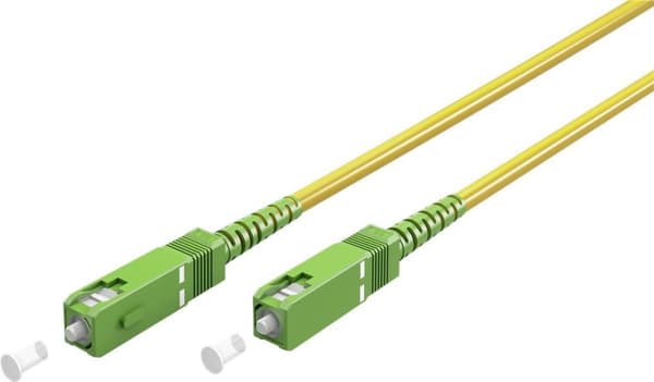 Goobay fiberoptisk kabel (FTTH), Singlemode (OS2) Gul, Gul (Simplex), 10 m (59642)