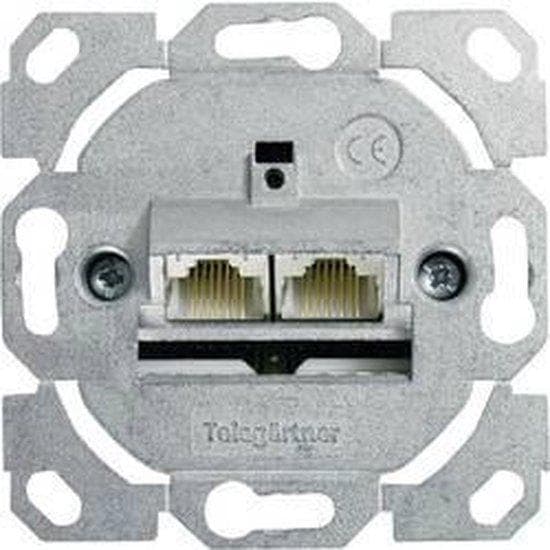 Telegärtner AMJ45 - Udgang - RJ-45 X 2 - 2 porte (J00020A0395) Zink
