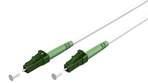 Goobay-kuitukaapeli (FTTH), yksimuoto (OS2) valkoinen, valkoinen (simplex), 20 m (59590)