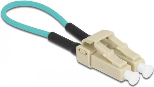Delock - Loopback-adapter - LC Multi-Mode (M) - glasfiber - 50/125 mikron - OM3 - beige, akvamarin (86931)
