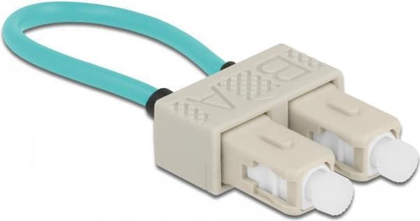 Delock - Loopback-adapter - SC multi-mode (M) - glasfiber - 50/125 mikron - OM3 - beige, akvamarin (86923)