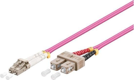 Gode forbindelser Alcasa GODE FORBINDELSER - Patch-ledning - LC Multi-Mode (M) - SC Multi-Mode (M) - 0,5 m - fiberoptisk - 50/125 mikron - OM4 (LW-800