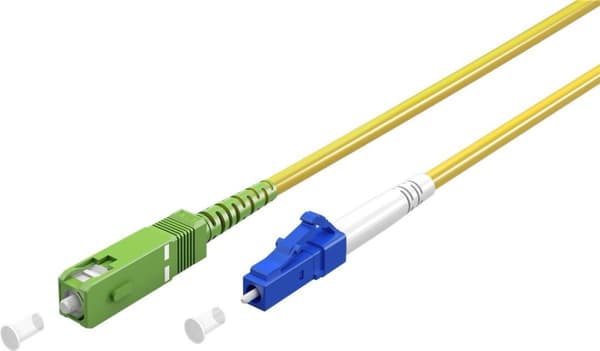 Goobay fiberoptisk kabel (FTTH), Singlemode (OS2) Gul, Gul (Simplex), 20 m (59654)
