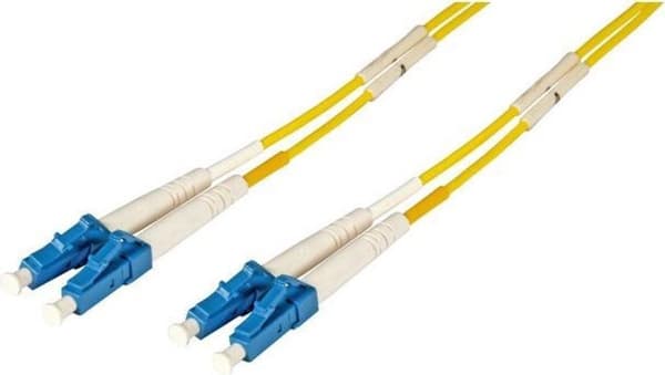 Duplex Jumper LC-LC 9/125, OS2, LSZH, gul, 2,0 mm, 3m