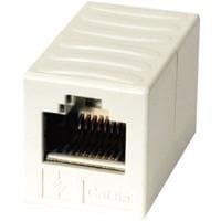 Telegärtner Adapter RJ45 Port - RJ45 Port Coated Kategori 6e Alpine White