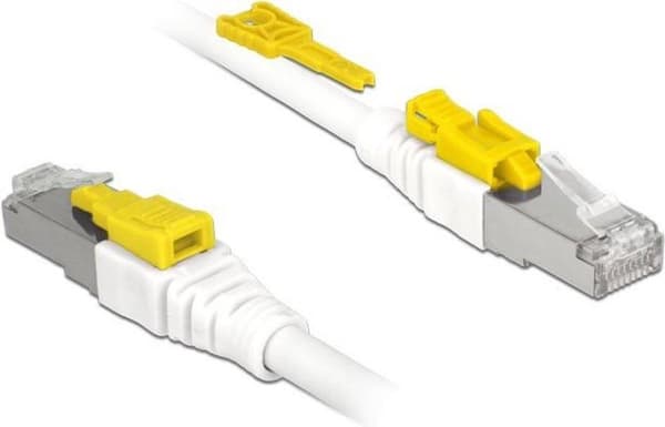 DeLOCK 85330 netværkskabel 0,5 m Cat6a S/FTP (S-STP) Hvid