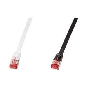 LogiLink CF2101S Patch Cable Cat6 U/FTP (suojattu) (PIMF) Flat Slimline AWG32, 15m harmaa