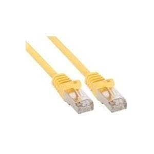 InLine® patchkabel, F/UTP, Cat.5e, gul, 10m (71500Y)