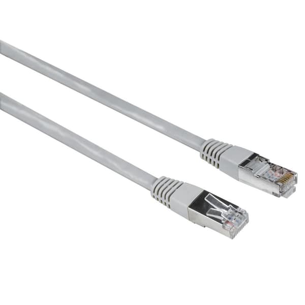 Hama Entry Line - Netværkskabel - RJ-45 (M) til RJ-45 (M) - 10,0 m - F/UTP (ScTP) - CAT 5e - støbt - Grå (pakke med 10) (00200918)