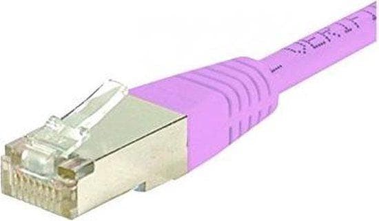 Patchkabel S/FTP, PiMF, CAT.6, pink, 1,5 m patchkabel med særlig smal knækbeskyttelse (854481)