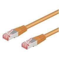Wentronic goobay - netværkskabel - RJ-45 (M) til RJ-45 (M) - 1,5m - SFTP, PiMF - CAT 6 - formet, uden krog - orange (95570)