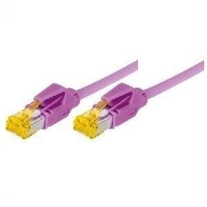 Patchkabel S/FTP, PiMF, Cat 6a, violet lyng, 2,0 m Til 10 Gigabit/s, halogenfri, med Draka-kabel og Hirose-stik TM31 (tidligere betegnelse S/STP) (722