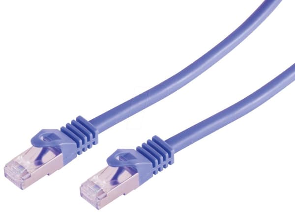 shiverpeaks RJ45 patchkabel S/FTP PIMFCat.7 råkabel violet 2,0m (BS75512-V)