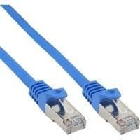 InLine RJ45 SFTP patch-ledning overstøbt, 5,0 m blå, ECOLAN CAT.5E (72505B)