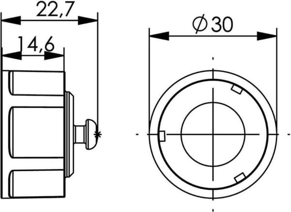 Telegärtner H80030A0004 STX V1 støvhætte til flanger variant 1 Sort 1 stk.