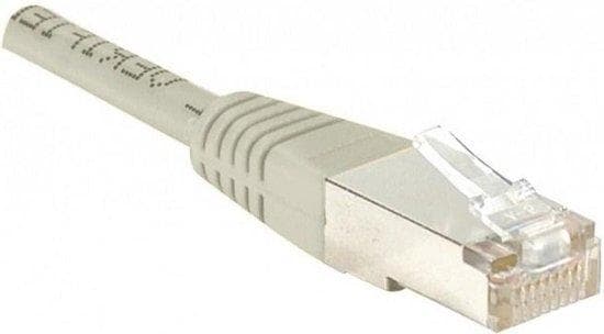 Patchkabel F/UTP, CAT.6, hvid, 7,0 m patchkabel med særlig smal knækbeskyttelse (857953)