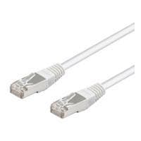 Wentronic goobay - verkkokaapeli - RJ-45 (M) - RJ-45 (M) - 1,5 m - SF/UTP - CAT 5e - muotoiltu - valkoinen (95553)