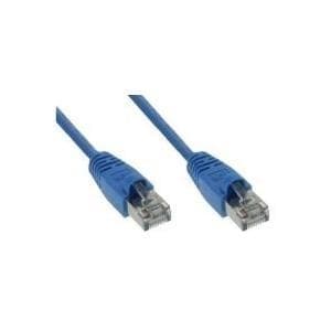Patchkabel S-STP (PIMF), Cat 6, blå, 5,0 m patchkabel med særlig smal knækbeskyttelse (71505B)