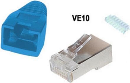 shiverpeaks BS72057-B-10 Wire Connector RJ-45 Blue - Metallic (BS72057-B-10)
