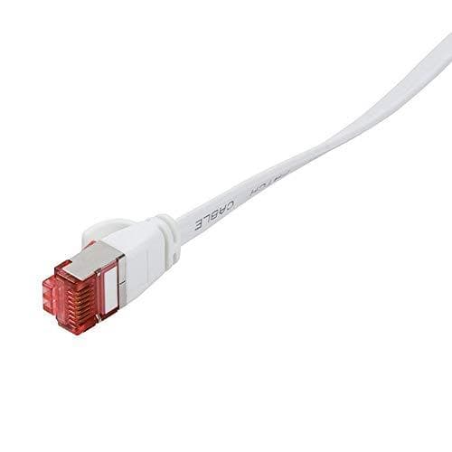 LogiLink - patchkabel - RJ-45 (S) til RJ-45 (S) - 7,5m - U/FTP, PiMF - CAT 6 - formet, uden krog, flad - hvid (CF2081S)