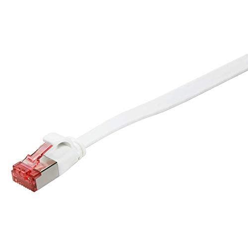 LogiLink - patchkabel - RJ-45 (S) til RJ-45 (S) - 7,5m - U/FTP, PiMF - CAT 6 - formet, uden krog, flad - hvid (CF2081S)