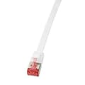 Miniatyrbillede 1 af 4: LogiLink - patchkabel - RJ-45 (S) til RJ-45 (S) - 7,5m - U/FTP, PiMF - CAT 6 - formet, uden krog, flad - hvid (CF2081S)
