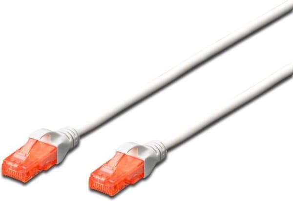 DIGITUS CAT 6 U/UTP Patch-kabel - LSZH, 5m, vit