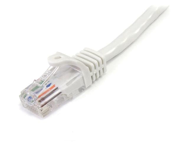 Startech 45PAT2MWH - Cat 5 UTP kabel - RJ45 - 2 m - Hvid