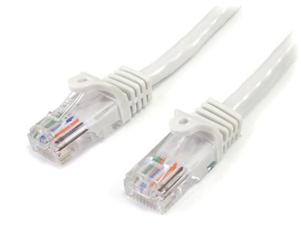 Startech 45PAT2MWH - Cat 5 UTP kabel - RJ45 - 2 m - Hvid