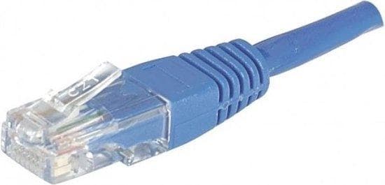 Patchkabel, CAT.6, U/UTP, uskærmet, kobber, blå, 7,0 m patchkabel med låsebeskyttelse (246770)