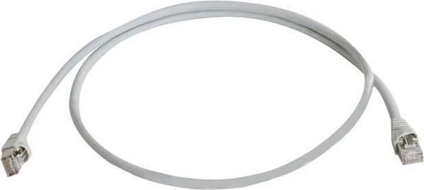 Telegärtner L00000A0081 RJ45 Netværkskabel, patchkabel CAT 6A S/FTP 1,00 m Grå UL-certificeret, Brandsikker, Snagless 1 stk.