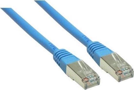 RNS® patchkabel med låsebeskyttelse, kat. 6, S/FTP, PiMF, PVC, 250MHz, blå, 5m, gode forbindelser (8060-050B)