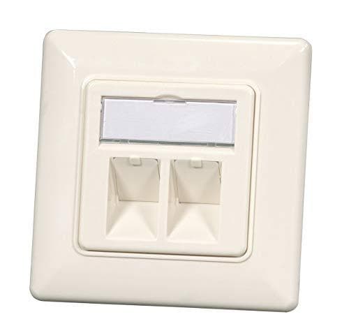EFB Electronics ET-25085V2 2-ports rammesæt til keystones DIN49075 Hvid