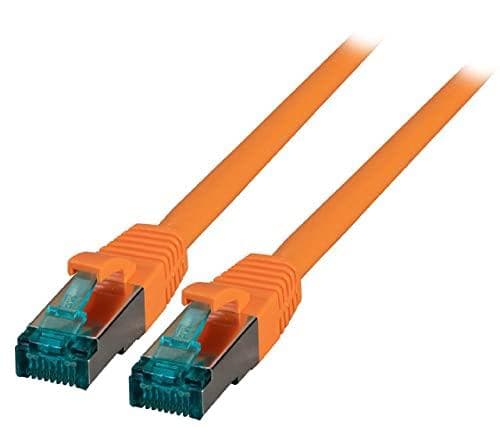 EFB RJ45 Patch Kabel S/FTP Cat6A LSZH Orange Længde 2 m 4x2xAWG27/7 Afskærmet i henhold til TIA/EIA568B transmissionsstandarder 10Gbit