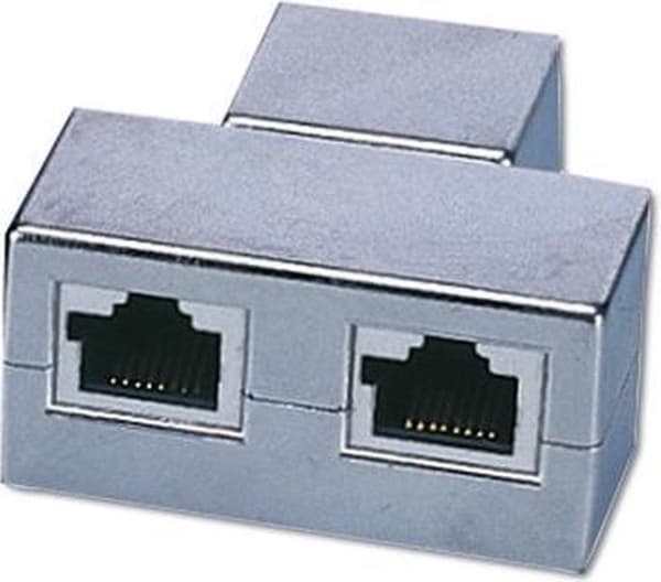 Digitus AT-AG 2X8/8 distans för kablar 2x RJ-45 1x RJ-45 Grå