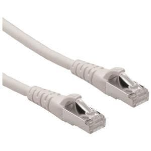 Roline - Patch-kaapeli - RJ-45 (M) - RJ-45 (M) - 50 cm - SFTP - CAT 6a - Harmaa