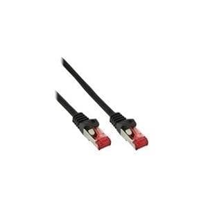 InLine - Patch-kabel - RJ-45 (M) - til - RJ-45 (M) - 5,0 m - SFTP, PiMF - CAT 6 - presset, glat - sort (76105S)