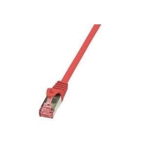 Logilink PrimeLine - patchkabel - RJ-45 (M) - RJ-45 (M) - 5 m - SFTP, PiMF - CAT 6 - slät, halogenfri - röd (CQ2074S)