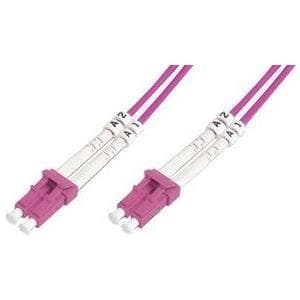 DIGITUS - Patch kabel - LC Multi-Mode (M) - LC Multi-Mode (M) - 3,0m - fiberoptisk - 50/125 mikron - OM4 - halogenfri - akvamarin (DK-2533-03-4)